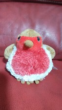 National Geographic  Peluche oiseau rouge gorge chanteur 15 cm
