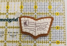 Book 📚 Iron On Patch Brown