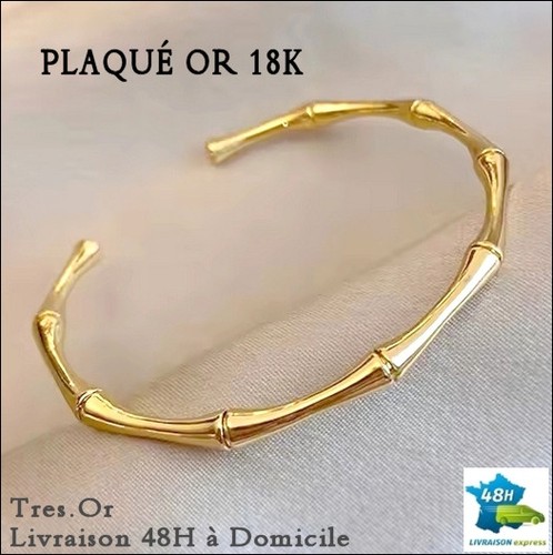 Plaqué 18k bracelet neuf - or,