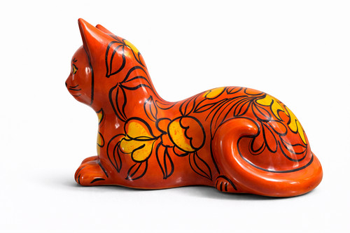 Chat céramique italien 1960