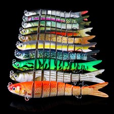 10Couleur 13.7CM 27G Leurre Poisson Nageur Swimbait Pêche Articulé Carnassier 4#