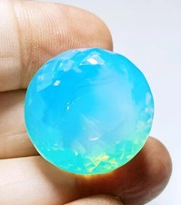 Grande opale de feu rose bleue 100+ ct. pierre précieuse en vrac coupe ronde ...