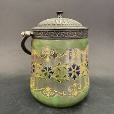 Pot à biscuits en verre peint