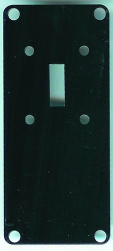 Repro black switchplate cover - black,