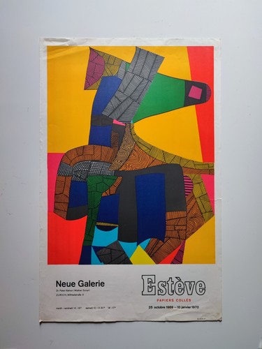 Maurice estève affiche - estève,