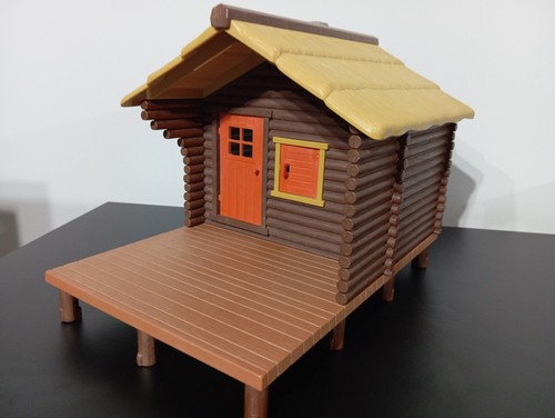 Playmobil cabane trampeur - cabane,