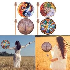 Tambour chamanique Décoration créative Jeux Accessoires ronds utiles