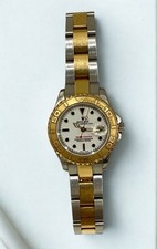 Rolex Yacht-Master 18k Yellow Gold/Steel White Dial Ladies 29mm Watch M 169623