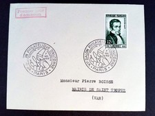 Laennec, inventeur du stéthoscope 936 FRANCE 1952 ENVELOPPE 1er Jour - FDC  741