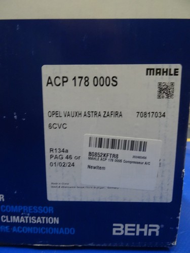 Mahle acp178000s compresseur - mahle,