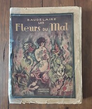 Livre Baudelaire les fleurs du mal aquarelles de Laboccetta 1947