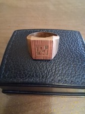 Bague Chevaliere Plaque Or