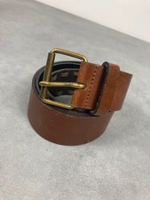Ceinture cuir marron vintage