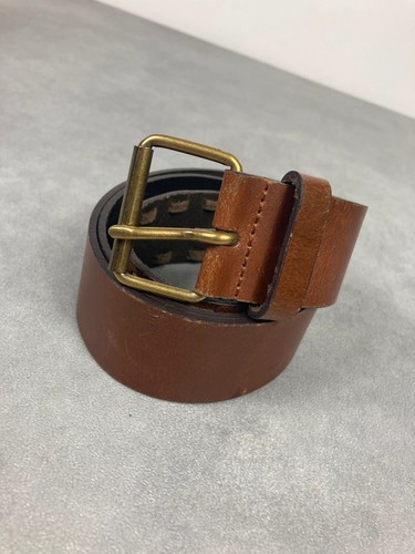 Ceinture cuir marron vintage
