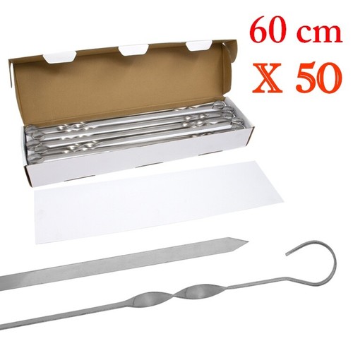 Brochettes inox larges - inox,