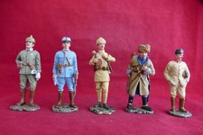 5 Soldats de différents pays WW1 Soldat de plomb Guerre 14/18 Hachette - DEFAUTS