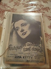 25 Partitions Pour Piano Et Chant Rina Ketty