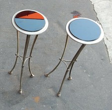 1950/70 Paire de Sellettes en