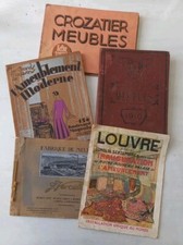 Lot de 5 Catalogues Meubles Ameublement Anciens Crozatier T&B Vercelli Louvre 