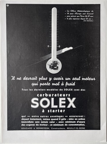 Affiche ancienne solex - solex, “à