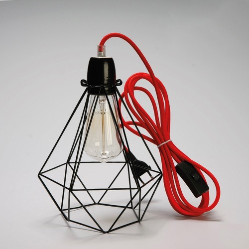 Lampe baladeuse cage - , noire