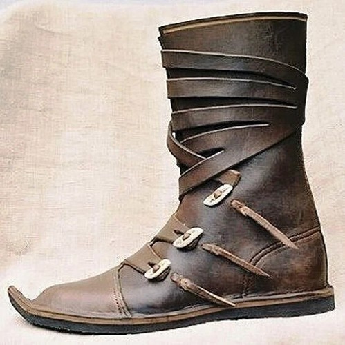 Bottes médiévales cuir - médiévales,