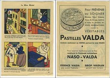 feuillet Publicitaire devinettes la Mère Michel le Père Lustucru Pastilles Valda