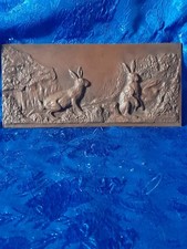 ancienne plaque en bronze