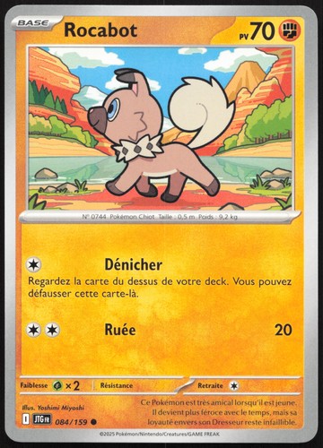 Carte pokémon rocabot - carte,