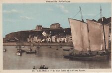 Carte postale ancienne MANCHE GRANVILLE 39 cap Lihou grand bassin voilier écrite