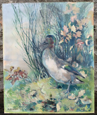André FRÉCHET (1875-1973) aquarelle CANARD CHASSE Châlons-sur-Marne Paris Nantes