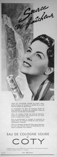 Publicité coty eau - publicitÉ,