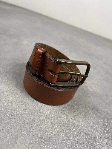 Ceinture cuir camel - , marron