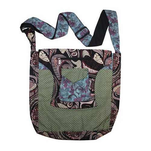 Sac bandoulière tissu - à,