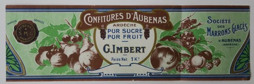 Ancienne étiquette confiture - étiquette,