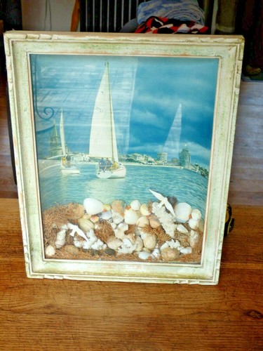 Ancien diorama marin vintage - diorama,
