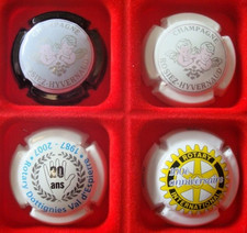 Capsules de champagne ROSIER HYVERNAUD N° 1 et 4 + ROTARY N° 4 et 5