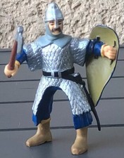 Figurine Chevalier Avec Hache Et Bouclier Papo 1998, Moyen-Age