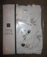 GAP KIDS Vintage Bowling Long John Pajamas ~ Size 04 ~ XS? About 10-15 Years Old