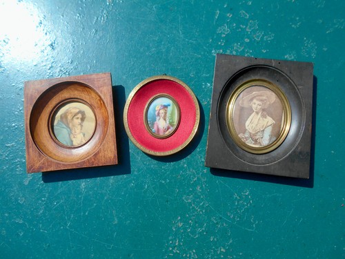 Lot anciens cadres miniature - lot,