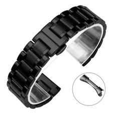 Bracelet de montre en acier inoxydable 20/21/22mm Boucle papillon