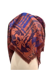 Foulard Châle Louis Feraud, Louis Feraud Wool& Silk Multicolore Shawl