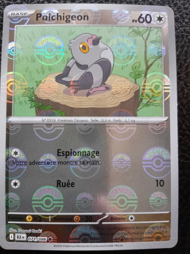 Carte pokémon poichigeon - carte,