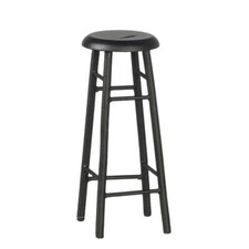 Tabouret De Bar Noir Haut Pour Poupées Miniature Cuisine Café Mobilier 1:12