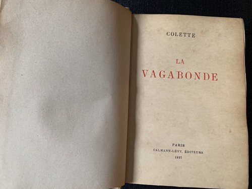 Livre colette la vagabonde - livre,