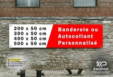 Création et Impression de BANDEROLE Banderolle Bâche ou Autocollant publicitaire