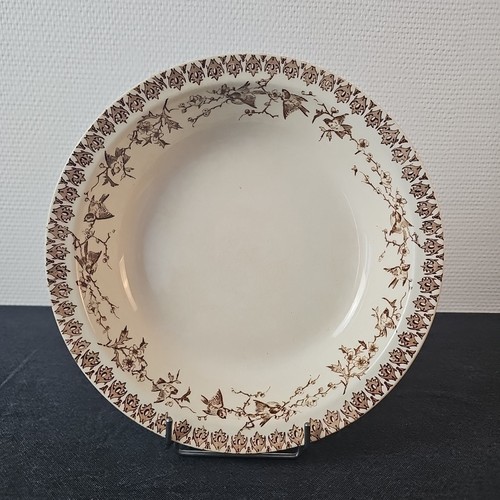 Plat rond creux décor - plat,