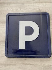 Panneau Plaque Émaillée Parking 1967