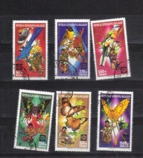 MADAGASCAR 1988 - Yt 863-8 - papillons oiseaux - C 2.25 - BT63