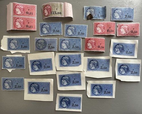 Lot timbres fiscaux - lot, de